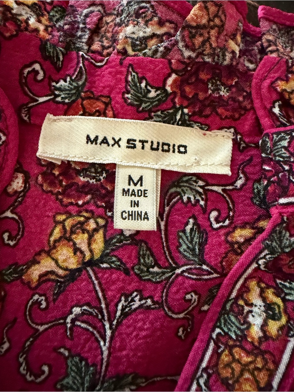 Max Studio Raspberry Floral Maxi Dress - Picture 7 of 9